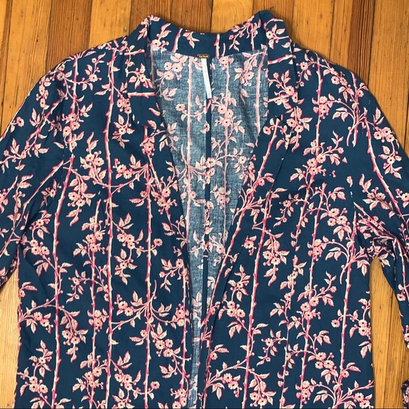 Free People Pacific Ocean Linen Blend Blazer - Picture 3 of 10